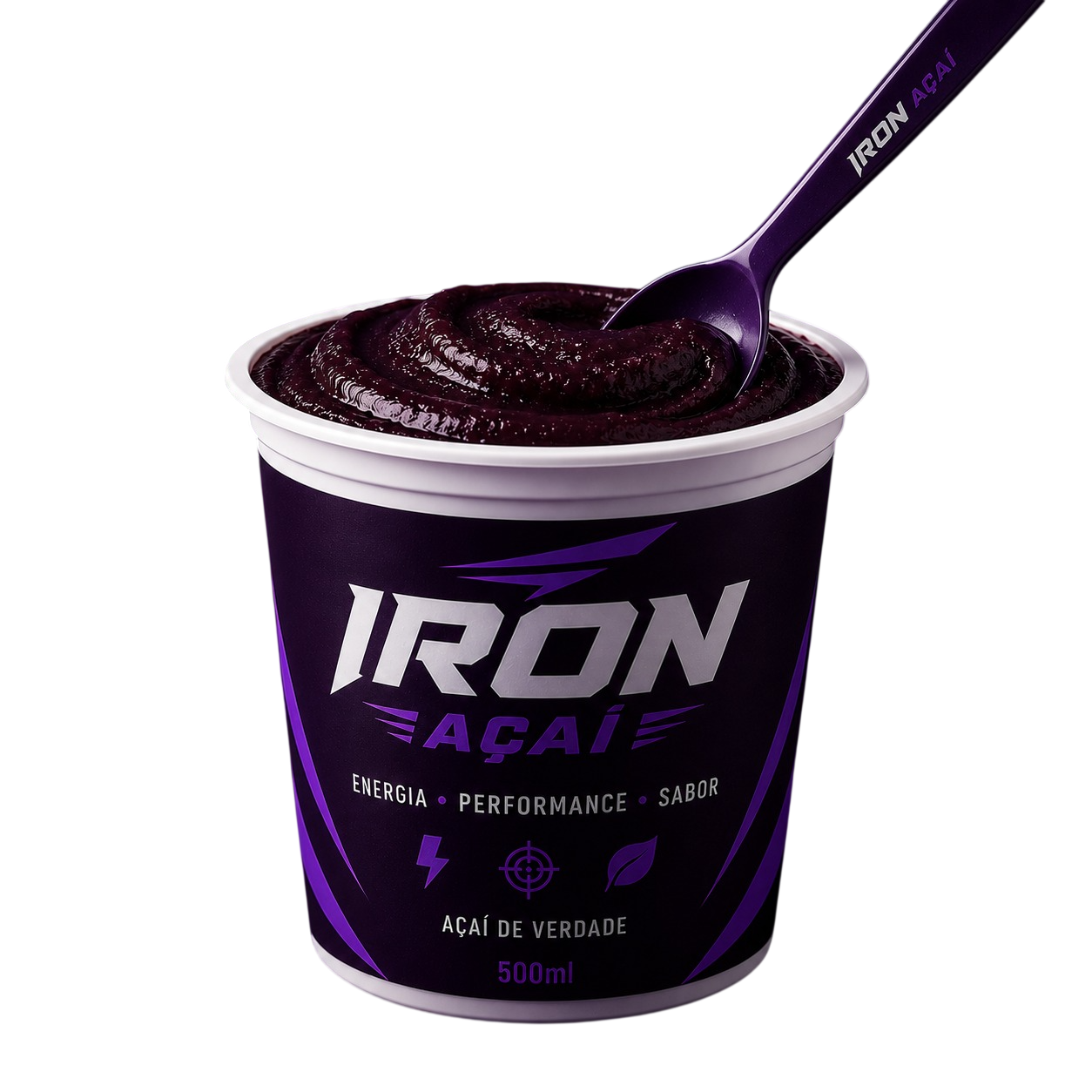 Pote Iron Açaí 500ml Flutuante